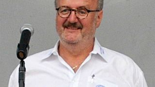 Obermeister Thomas Lundt beim Sommerfest. (Zietz)