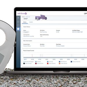 Per Knopfdruck verbinden sich die Elevate-Geräte von Flexco Europ über Wi-Fi mit der Cloud und senden an Förderbandanlagen gesammelte Daten in Echtzeit, damit man bei auftretenden Störungen möglichst rasch Gegenmaßnahmen einleiten kann.(Bild:  Flexco Europe)