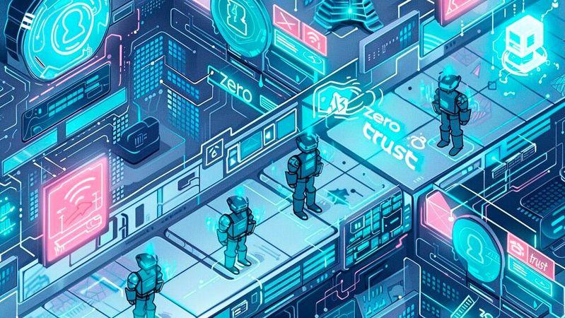 KI-Agenten agieren künftig wie digitale Mitarbeitende mit eigenen Identitäten und klar definierten Zugriffsrechten.(Bild:  Midjourney / KI-generiert)