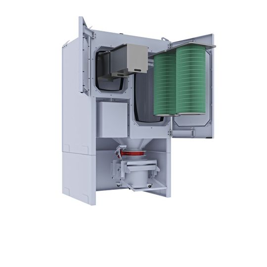 Prozesssicher entstauben im Dauerbetrieb mit dem QPP2 mit zwei Filterpatronen.(Bild:  Camfil)