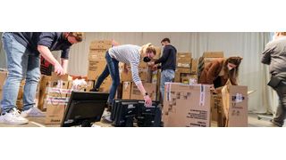 Die Initative sammelt alte Rechner bei Unternehmen, Institutionen und von privaten Haushalten und macht sie fit für sozial benachteiligte Schüler. (Bild: Unternehmerverein Hildesheim/Compra GmbH)