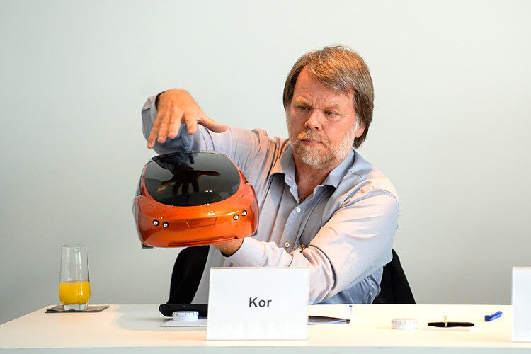Jim Kor (Foto), Präsident des kanadischen Unternehmens Kor Ecologic, will mit dem Urbee2 ein fast vollständig im 3D-Druck gefertigtes Fahrzeug produzieren. (Foto: Bayern Innovativ/Matthias Merz)