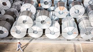 Das Coillager der Salzgitter AG. (Bild: Salzgitter AG)