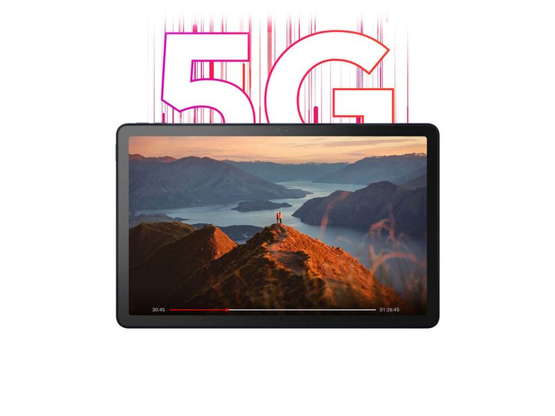Das Lenovo Tab M10 5G bietet schnellen Mobilfunk für einen Internetzugang unterwegs. (Bild: Lenovo)