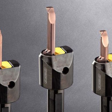 Horn Supermini type 105 universal boring system with sintered GM chip-breaker geometry. (Source: Horn Cutting Tools)