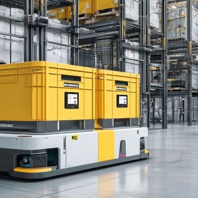 Das vernetzte OX-Label von Orgatex vereint digitale Beschriftung, Echtzeitdaten und Ortung in einem System. (Bild: Orgatex)