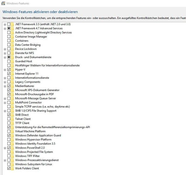 Windows Defender Application Guard wird über die optionalen Windows-Features installiert. (Joos)