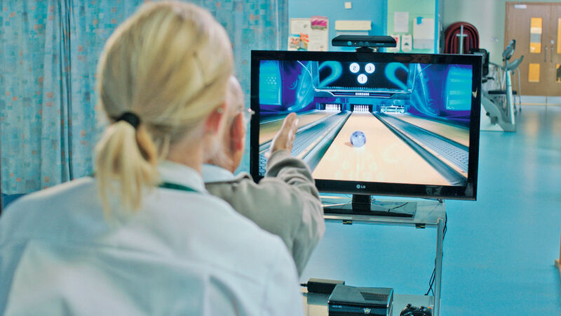 Im Royal Berkshire Hospital in Reading/UK werden Patienten mithilfe der Kinect therapiert. (Archiv: Vogel Business Media)