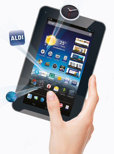 Nur in den Aldi-Nord-Filialen gibt es ab dem 19. Dezember das Tablet Medion Lifetab E7316 mit drei Jahren Garantie für 99 Euro. (Bild: Aldi)