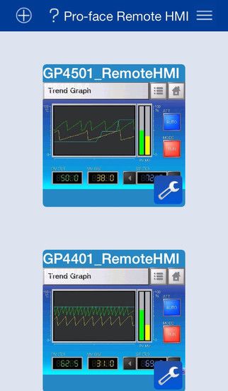 Pro-face Remote HMI App zur Fernwartung für Smartphones und Tablet-PCs. (Pro-face)