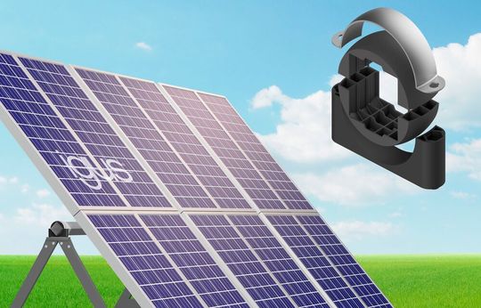 Igus verweist jetzt auf die nächste Generation des seit gut 15 Jahren erfolgreich im Einsatz befindlichen Igubal-ESQM-Stehlagers für Solarmodule – das ESQM 2.0. Was die Kunststoffspezialisten aus Köln verbessert haben, erfahren Sie hier ...(Bild:  Igus)
