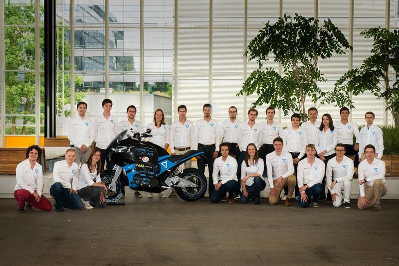 Das Team Storm der TU Eindhoven begann im September 2014 mit der Konstruktion des rein elektrischen Touren-Motorrads „Storm Wave“. (STORM Eindhoven)