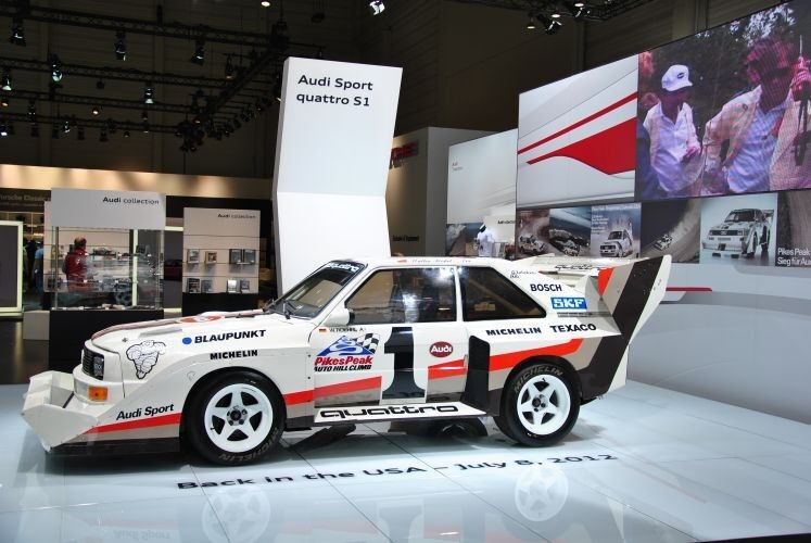 Auch die Kollegen von Audi berufen sich gerne auf ihre Motorsporterfolge bzw. die dabei zum Einsatz gekommenen Modelle wie diesen Sport-Quattro. (Foto: Dominsky)