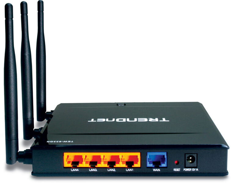 Vier Gigabit-LAN-Ports und ein WAN-Port sorgen für ruckelfreie Spiele-Übertragung. (Archiv: Vogel Business Media)