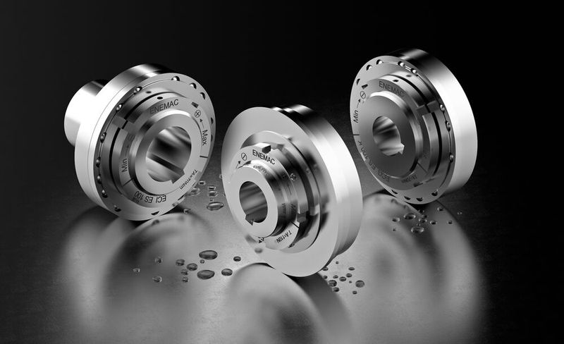 Die Sicherheitskupplungen aus Edelstahl von Enemac dienen zur Absicherung von Antrieben u. a. in der Pharmaindustrie.(Bild:  Enemac GmbH)