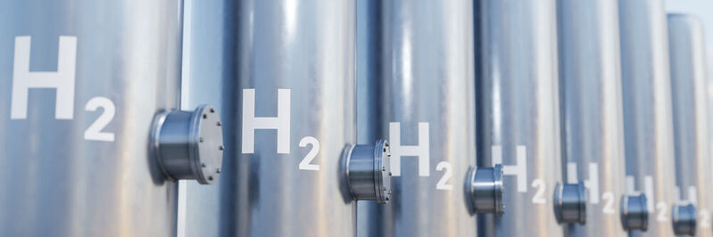 The plant will initially run on a blend of 30 % green hydrogen and 70 % natural gas starting in 2025 and incrementally expand to 100 % green hydrogen by 2045. (Symbol image)