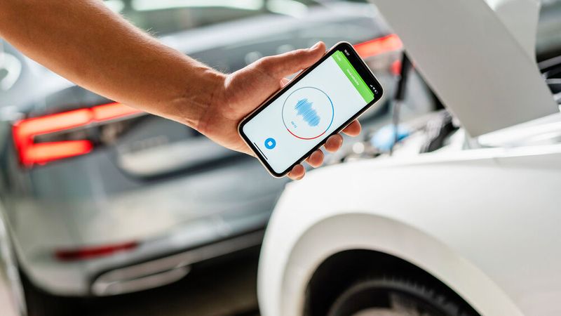 Was rattert denn da? Skoda will mit einer App und künstlicher Intelligenz Schäden schnell und zielgerichtet auf die Spur kommen. (Bild: Skoda)