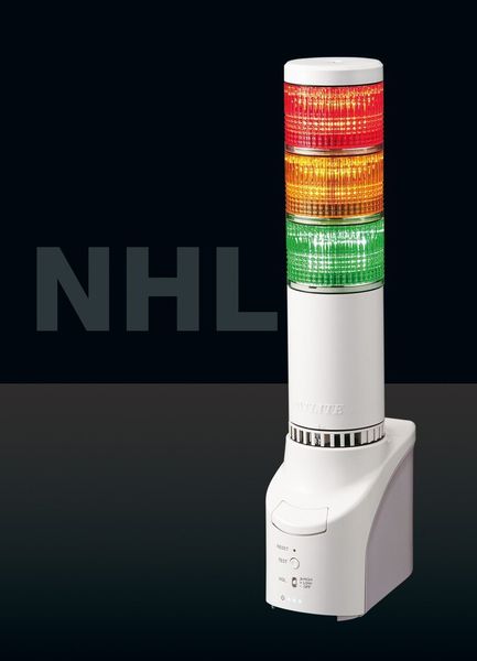 Mit seinem schlichten, eleganten Design passt der NHL-Signalturm zur Netzwerküberwachung in jede Büroumgebung. (Bild: Patlite)