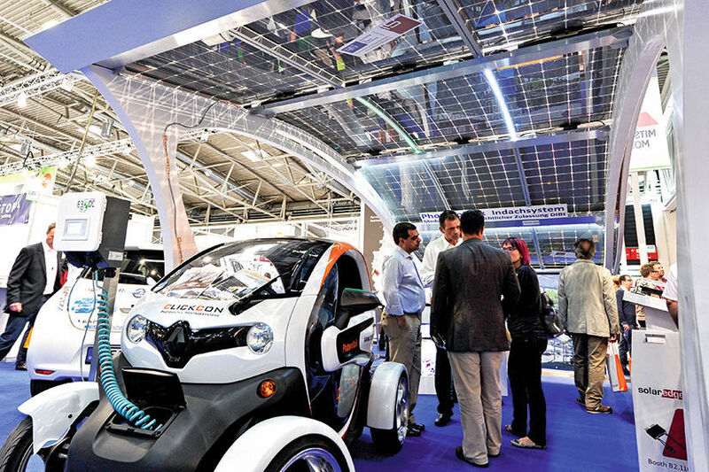 Auf der EES geht es um Themen wie Photovoltaik und Elektromobilität. (Bild: Solar Promotion)