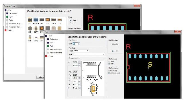 DesignSpark PCB: In Minuten definieren Sie neue Bauteile (Bild: RS Components)