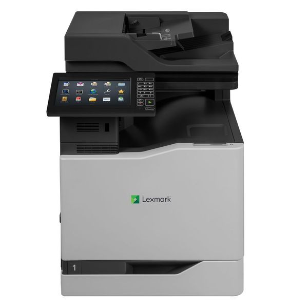 Die neuen Lexmark-Geräte verfügen über schnellere Prozessoren und eine verbesserte Bedienung. Eine der sieben Neuvorstellungen ist der Multifunktionsdrucker CX825 für größere Arbeitsgruppen. (Bild: Lexmark)