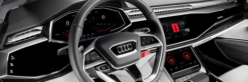 Audi Q8 sport concept: HMI-Bedienkonzept mit voll integriertem Android