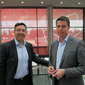 (v. l.) Ingram-Micro-Geschäftsführer Robert Beck und Christian Nolte, Director B-2-C bei Ingram Micro(Bild: IT-BUSINESS)