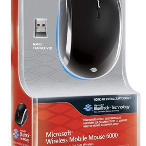 Ein Nano-USB-Empfänger stellt am PC die Verbindung zur Mobile Mouse 6000 her.