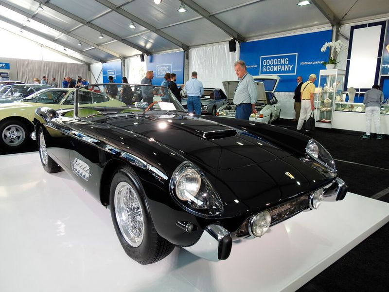 Auf dem zweiten Platz landete ein von Gooding & Company versteigerter Ferrari 250 California LWB Spider aus dem Jahr 1958. (Frank Wilke/Classic Analytics)