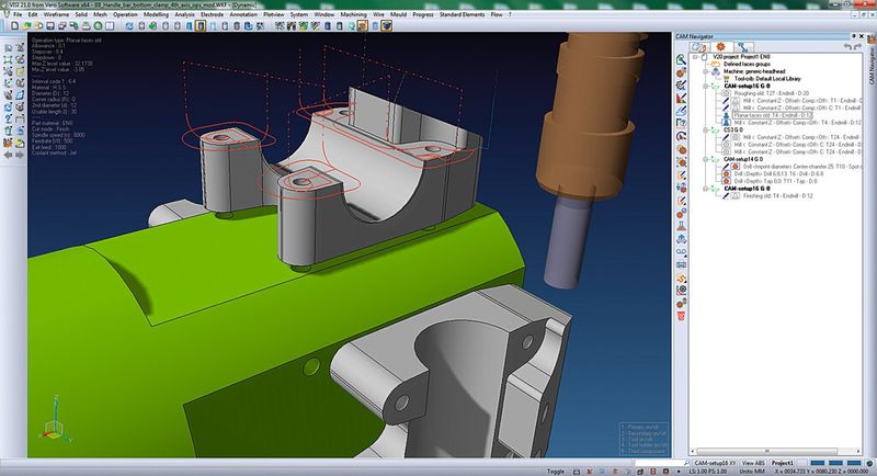 Visi Machining is used to manufacture both high precision performance parts, and carbon fibre lay-up tooling. (Source: Vero)