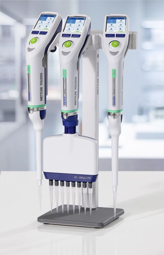 Die neue elektronische Ein- und Mehrkanalpipette Rainin Vero(Bild:  Mettler Toledo)