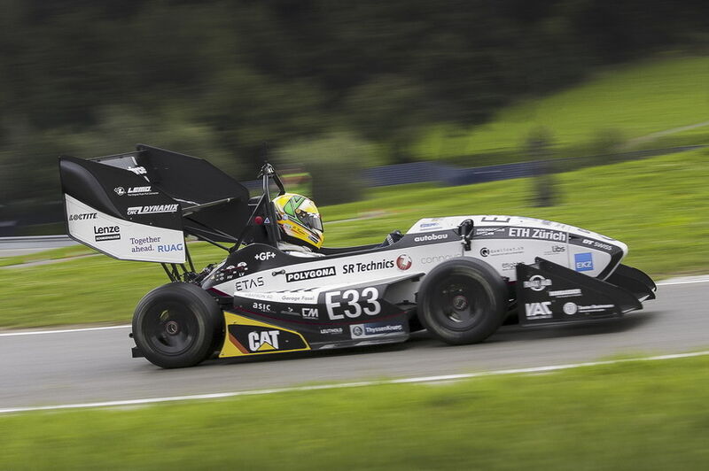 Hält den aktuellen Beschleunigungs-Weltrekord: Grimsel vom Akademischen Motorsportverein an der ETH Zürich. (Bild: AMZ Racing)