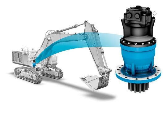 Der Schwenkantrieb PG1500EX für 20-Tonnen-Bagger.(Bild:  Comer Industries)