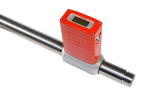 Der In-Line-Sensor Sonoair IL zur Durchflussmessung in Rohren wird komplett mit Ein- und Auslaufstrecke geliefert  (Bild: Sonotec)