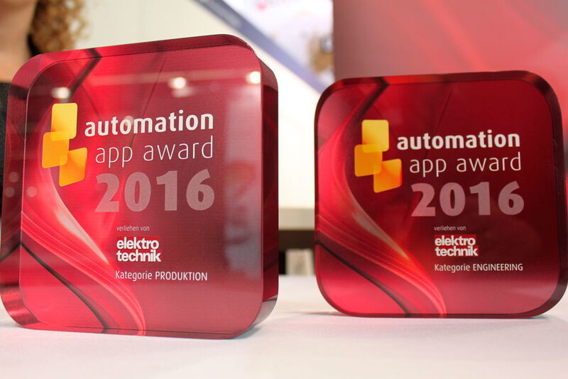 Unter allen sechs Shortlist-Platzierten wurden am 23. November 2016 auf der SPS IPC Drives in Nürnberg die zwei besten Automatisierungs-Apps mit dem automation app award von elektrotechnik gekürt. (elekrotechnik)