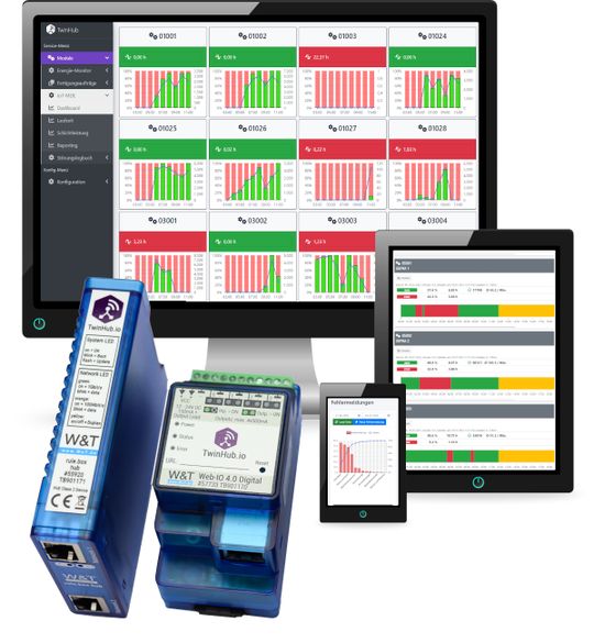 TwinHub bietet mit klar strukturierten Dashboards den sofortigen Überblick über den Zustand der Fertigung – auf dem Desktop und auf allen Mobilgeräten.(Bild: Powerhouse Solutions)