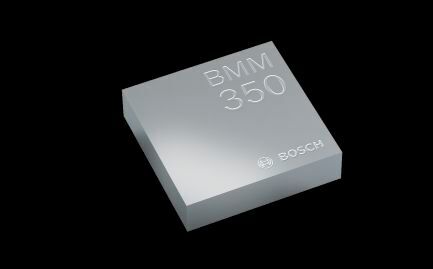 Kommt relativ unscheinbar daher, hat aber jede Menge Power zu bieten: der Sensor BMM350 von Bosch im schlanken WLCSP-Gehäuse.