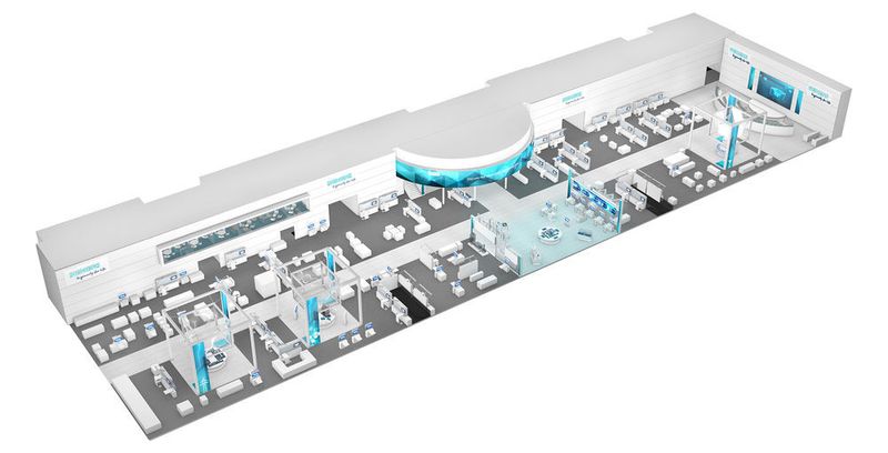 Auf der Hannover Messe 2017 will Siemens zeigen, wie Industriebetriebe jeder Größe vom digitalen Wandel profitieren können. Im Mittelpunkt des 3500 m² großen Messestands in Halle 9 steht das unter dem Thema „Digital Enterprise“ weiter ausgebaute Angebot für das das durchgängig digital arbeitende Unternehmen. (www.siemens.com/press)