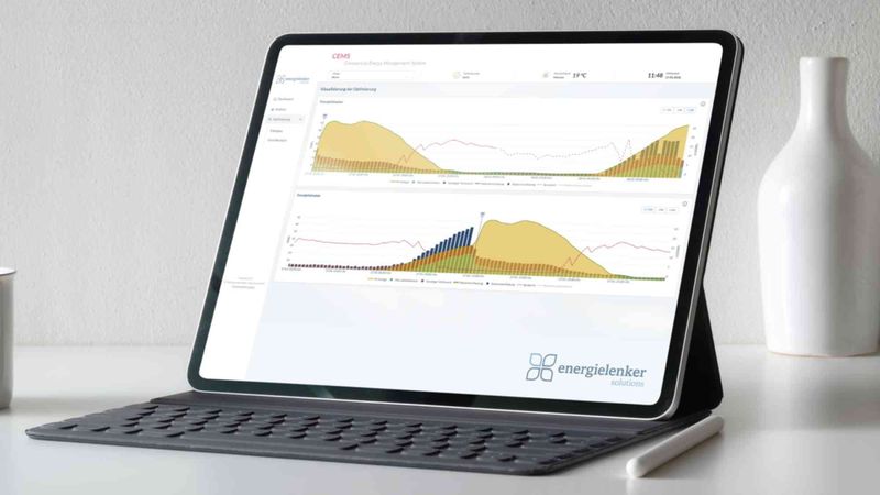 Das "CEMS" von energielenker macht die Optimierungen von Energieflüssen transparent.(Bild:  energielenker solutions)