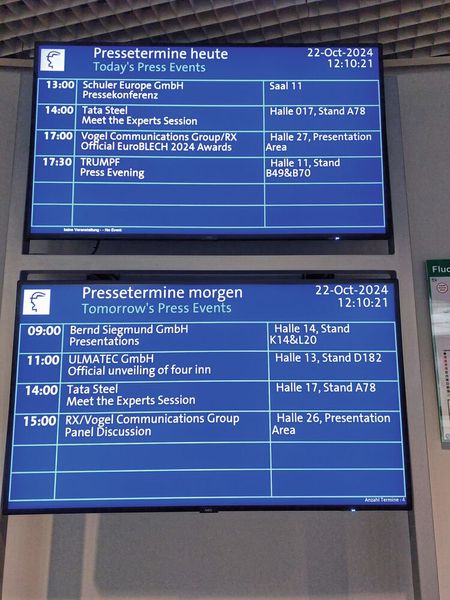 Impressionen der Euroblech 2024. (Bild: Finus/VCG)