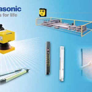 Anwendungsgebiete dieser optoelektronischen Schutzeinrichtungen finden sich vor allem in der Absicherung von Gefahrenstellen bzw. Gefahrenbereichen - zum Beispiel an Press-, Abkant-, Biege- und Spritzgussmaschinen, sowie Bestückungsautomaten und Industrierobotern in automatisierten Fertigungssystemen und im Maschinen- und Anlagenbau.