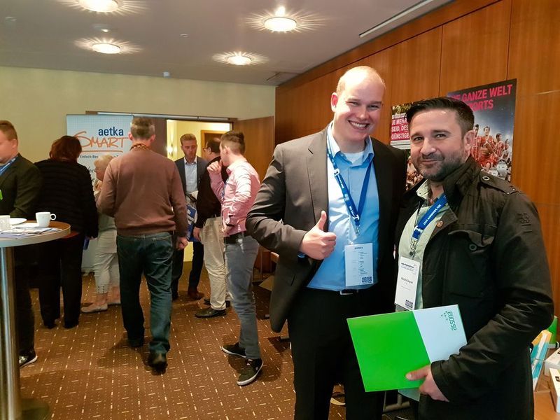 Aetka-Partner Mustafa Degnek (l.) und Dennis Ramm (Assona). (Aetka)