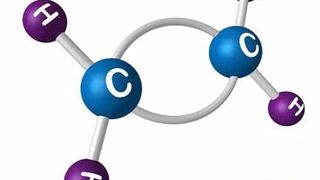Sharon-rod model of the ethylene molecule (Source: depositphotos.com / Ivan Proskuryakov)
