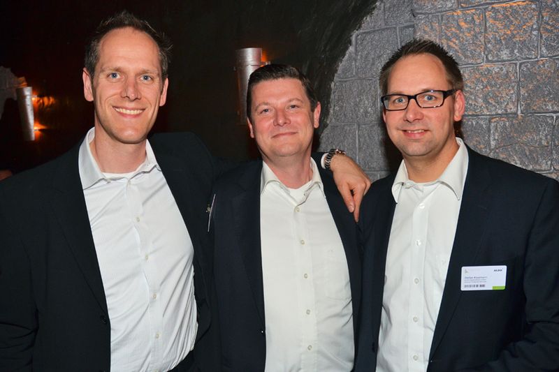CTV-Premiere für Stefan Klusmann (r.), neuer Director Financial Services bei ALSO, mit den Geschäftsführern Matthias Lorz (l.) und Reiner Schwitzki. (Bild: IT-BUSINESS)