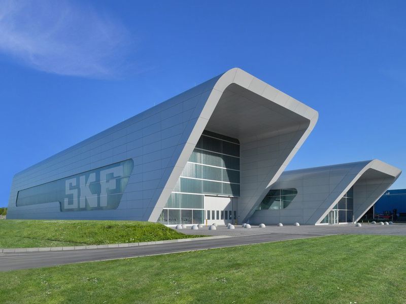 Ökologisch vorbildlicher Bau: Das Schweinfurter „Sven Wingquist Test Center“ von SKF. (SKF)