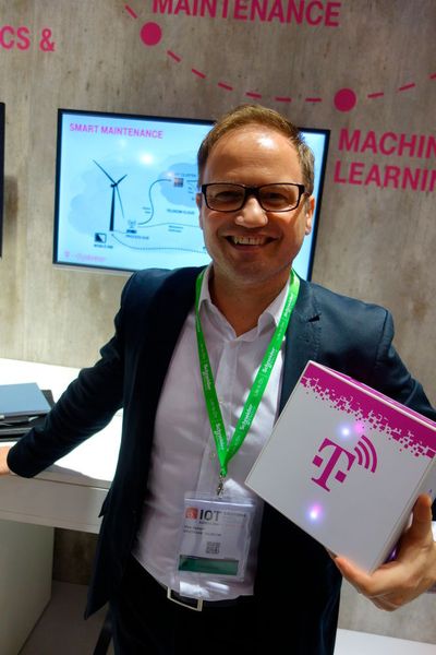 Uwe Spiegel demonstrierte die Leistungsfähigkeit von T-Systems im Bereich Predictive Maintenance. (M. Dalkie)
