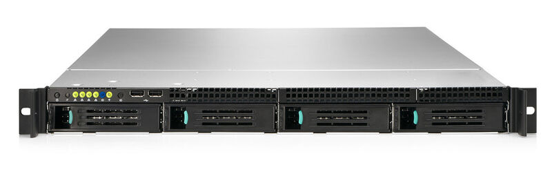 Das Cloudline-Modell „CL1100“  soll ein kostengünstiger 1U-2P-Server sein, für effiziente Front-End-Web-Leistung entwickelt. (Bild: HP-Foxconn)