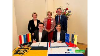 Stärkung der deutsch-niederländischen Bemühungen um eine nachhaltige Energieversorgung: Ineratec und Zenith Energy Terminals unterzeichnen eine Absichtserklärung zum Aufbau von E-Fuel-Produktionskapazitäten im Hafen von Amsterdam. (Bild: Ineratec)