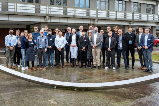 Kickoff of the ['skai]-lab cooperation with representatives of BAM, BTU and the DLR Institute of Electrified Aircraft Propulsion.(Image: BAM)