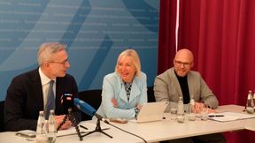 Bundesdigitalminister Dr. Karsten Wildberger, Hessens Digitalministerin Prof. Dr. Kristina Sinemus und Bayerns Digitalminister Dr. Fabian Mehring. (Bild: STMD Bayern)